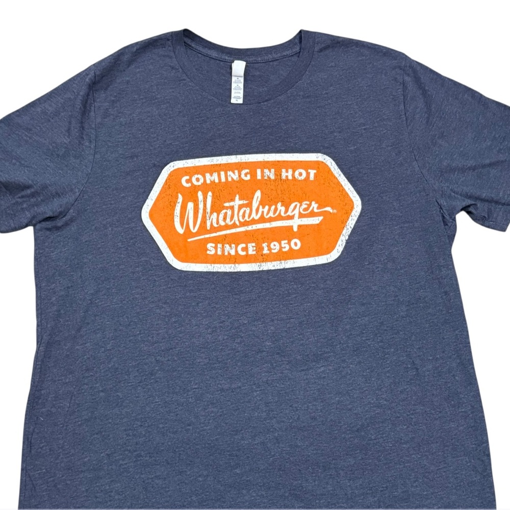 Whataburger Classic Tee Blue Heather T-Shirt XL